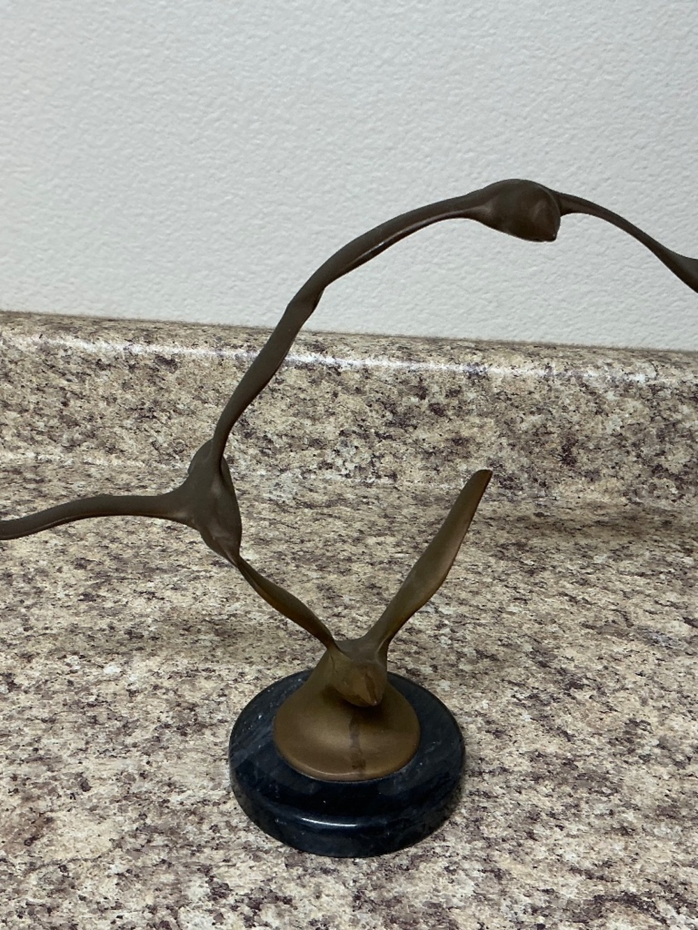 Brass Birds in Flight Sculpture